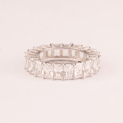 Baguette cut wedding band