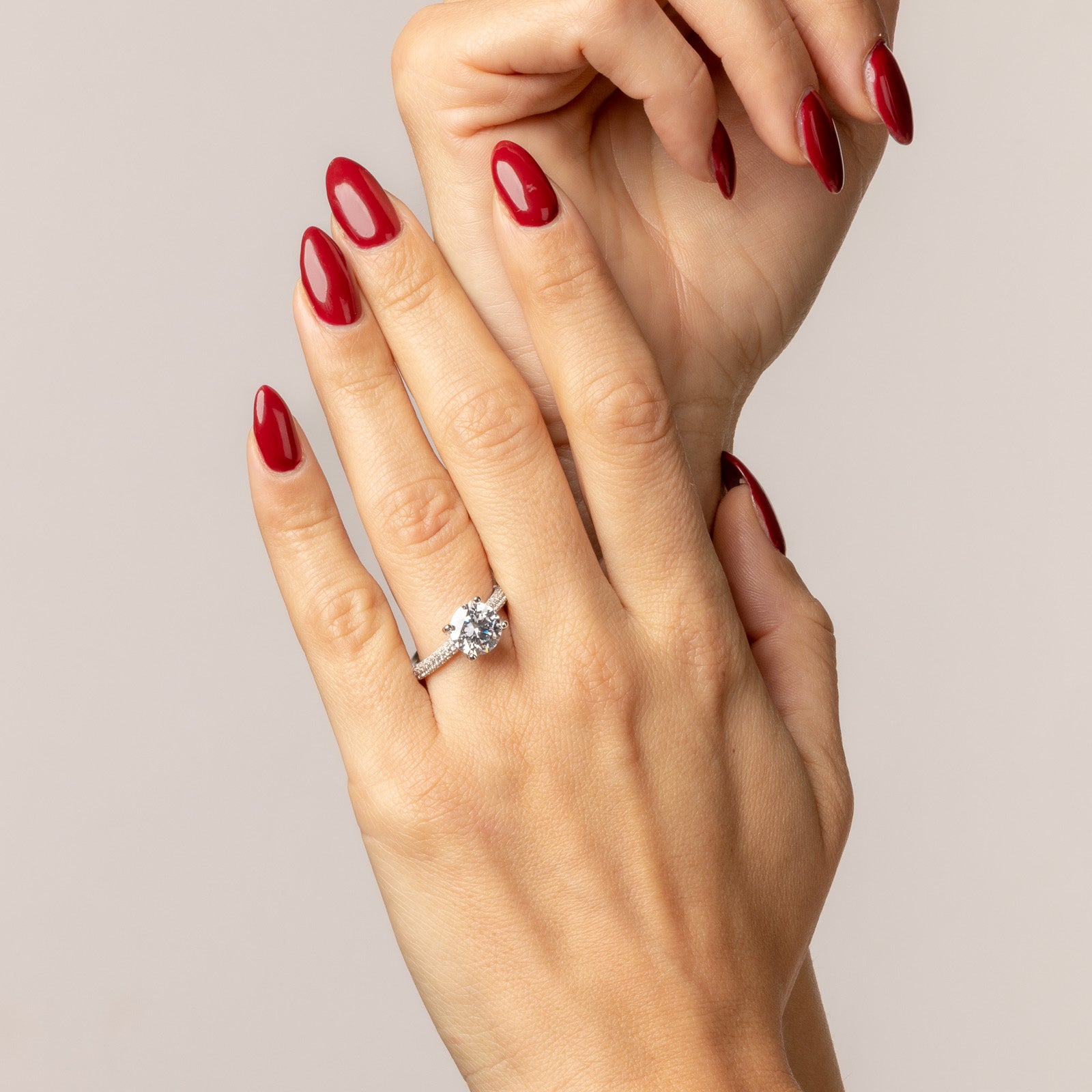 9 mm solitaire cubic zirconia stem