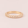 Alianza con circonitas mm 2 bañado en oro 18k