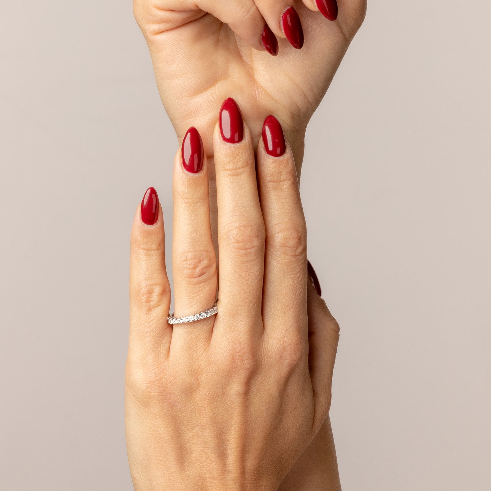 Alliance with 2 mm cubic zirconia, 18k gold plated