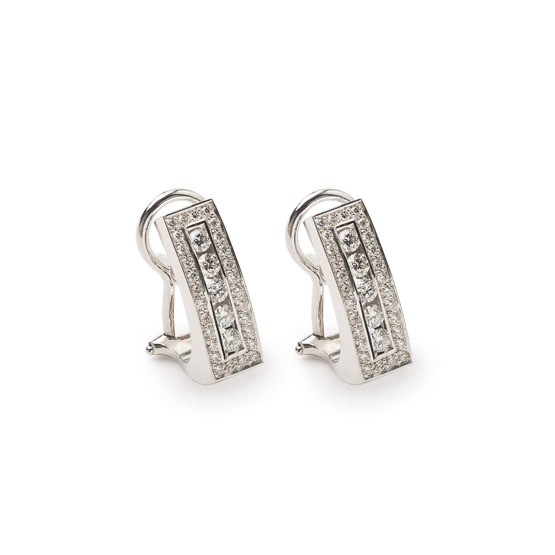 Gold and Diamond Earrings