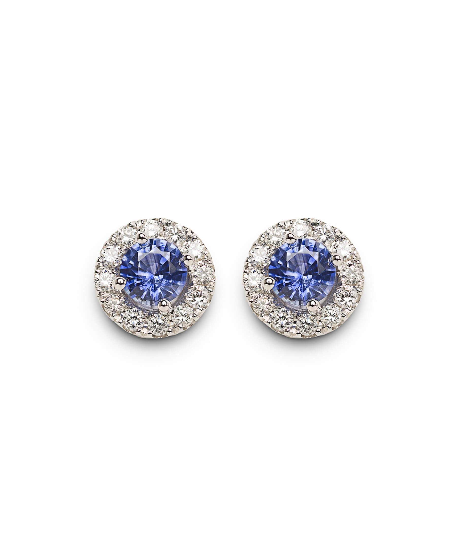 Gold, Sapphire and Diamond Earrings