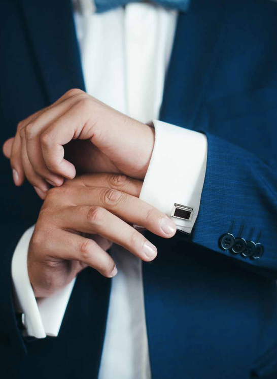 Carbon Rectangular Cufflinks 