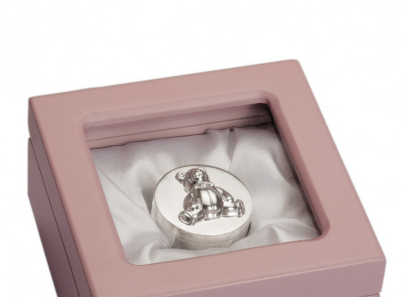 First Tooth Box in Bilaminated Silver with Case 
