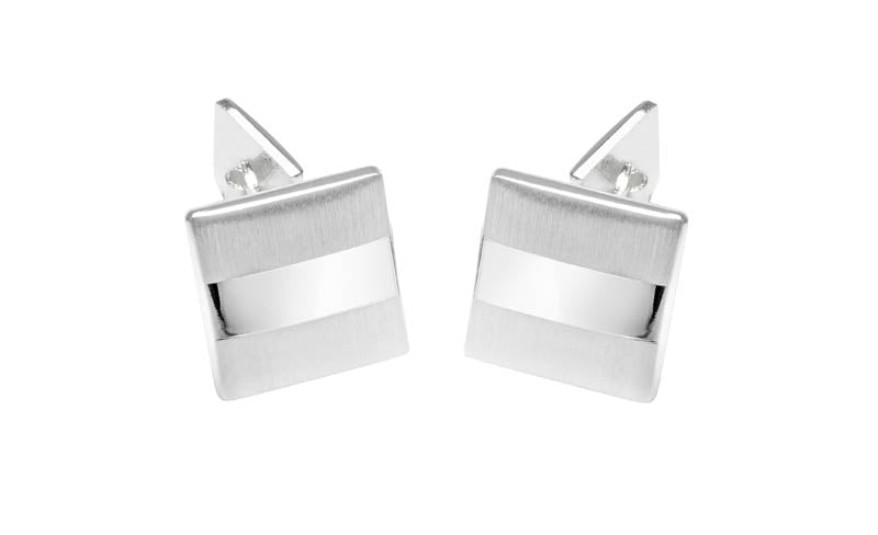 Silver Square Cufflinks 