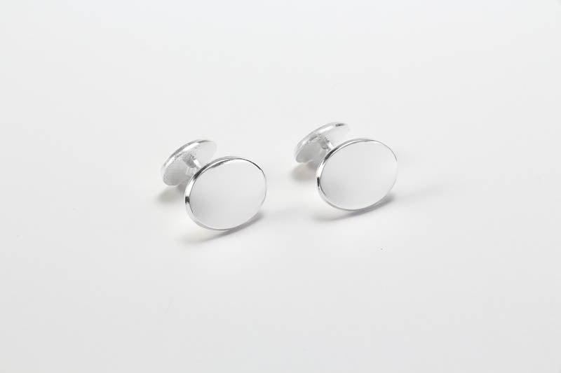 Customizable Silver Cufflinks 