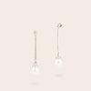 Long Thin Pearl Earrings