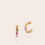 Pendientes de aro small multicolor multiforma - detalle