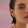 Thick Gold Braided Hoops