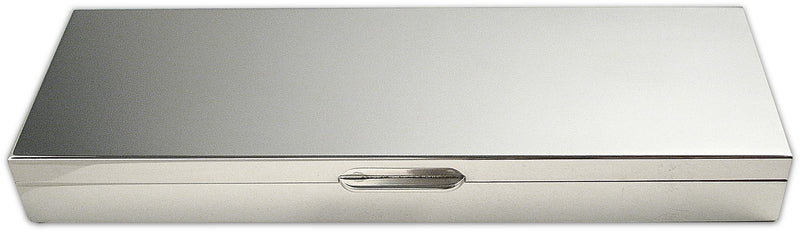 Smooth 925 Sterling Silver Pencil Case 