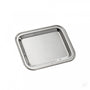 Bandeja rectangular pequeña de plata de ley modelo Inglese con filo de cordón