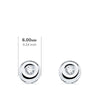 18K Diamond Chaton Earrings 0.100 Qts. G-Vs2. Pressure Closure