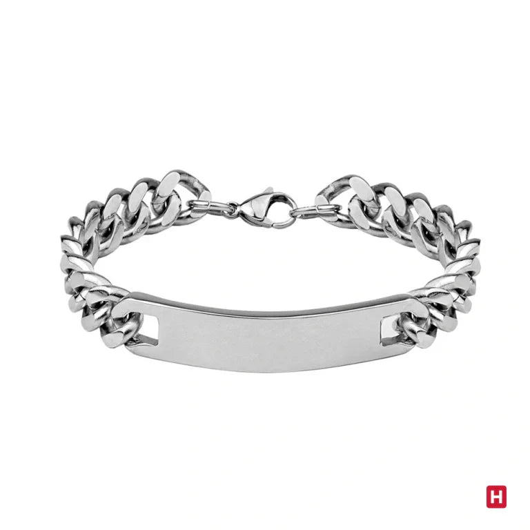 Pulsera Esclava Acero Barbada