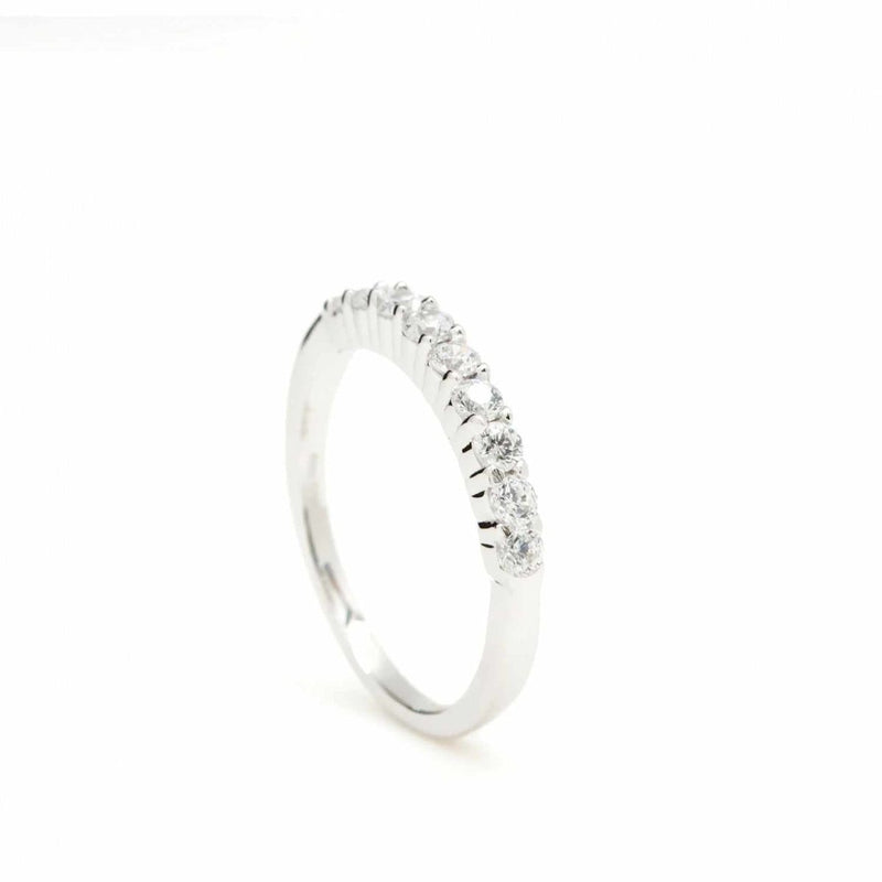 Fine Silver Rings with Basic White Zirconia