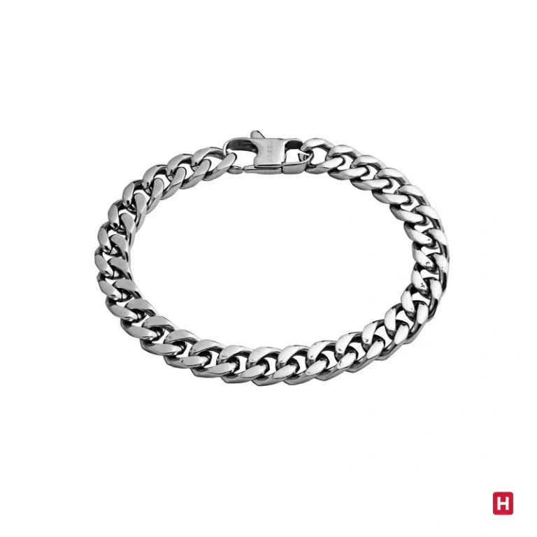 Bracelet chaîne incurvée en acier chaîne dragon