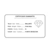18K Pendientes Chaton Diamantes Oro Rosa 0.040 Qts. Presion. G-Vs2