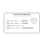 18K Diamond Chaton Earrings 0.200 Qts. G-Vs2. Pressure Closure