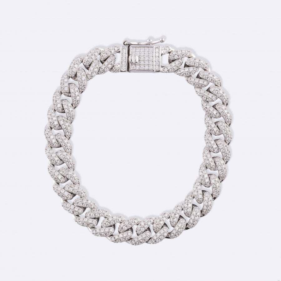Silver and Pavé Chain