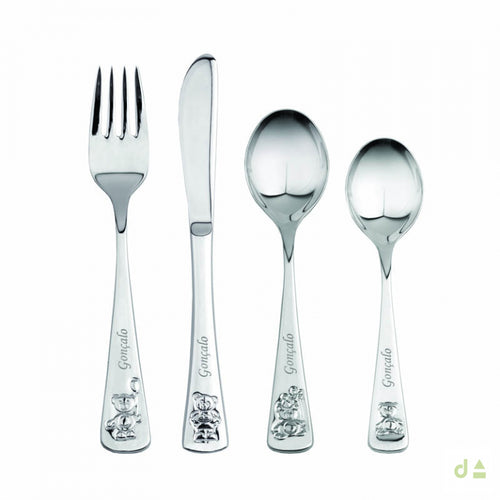 Set of 2 Bear cutlery by Pedro Durán