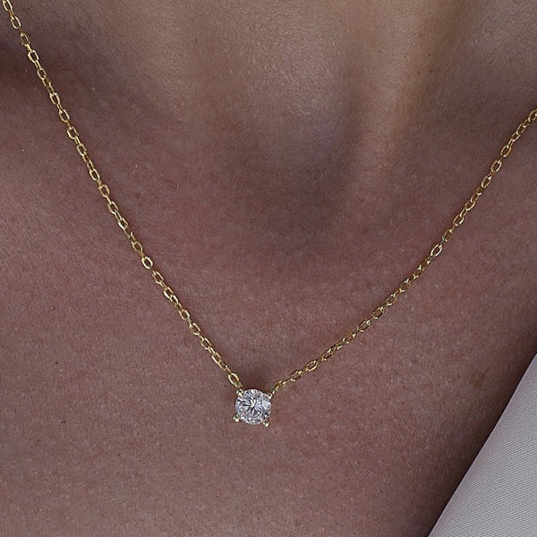 Small Silver Pendants Round Design Gold Plated