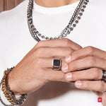 Black Imperium Steel Ring