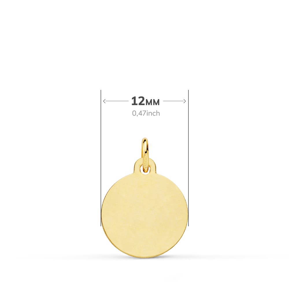 18K Virgin of Fatima Medal 12 mm