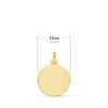 18K St. Christopher Medal Bezel 12mm