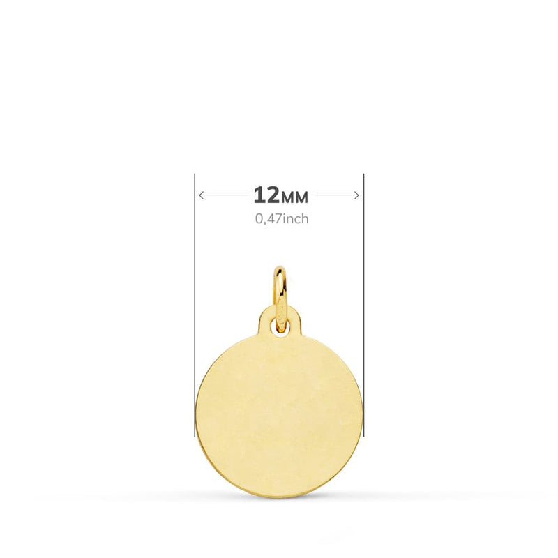 18K St. Christopher Medal Bezel 12mm