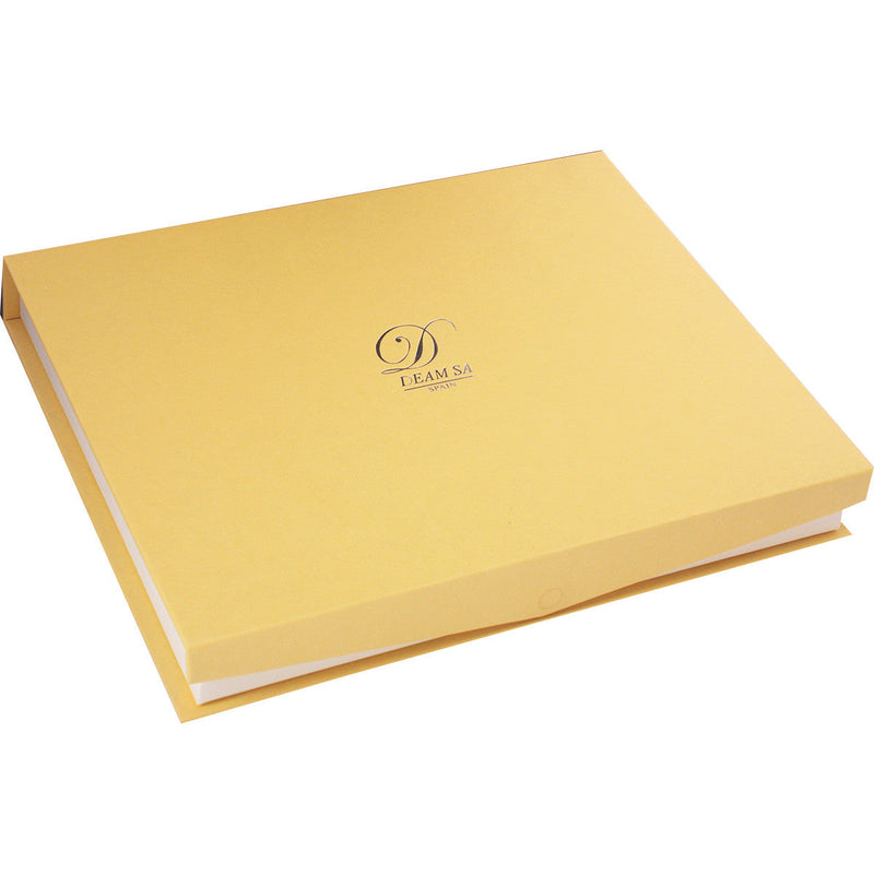 Christening Pack Candle with Bow, Linen Cloth and Silver Shell Spain 