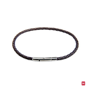 Men's Fine Style Steel Bracelet Brown