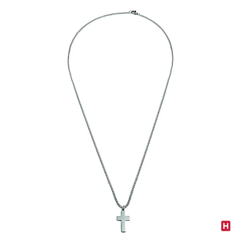 Steel Cross Necklace