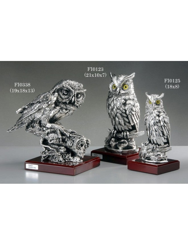 Silver Owl Figure