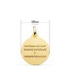 18K Saint Jude Thaddeus Medal Bezel 18 mm