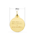 18K Saint Jude Thaddeus Medal Shine 20 mm