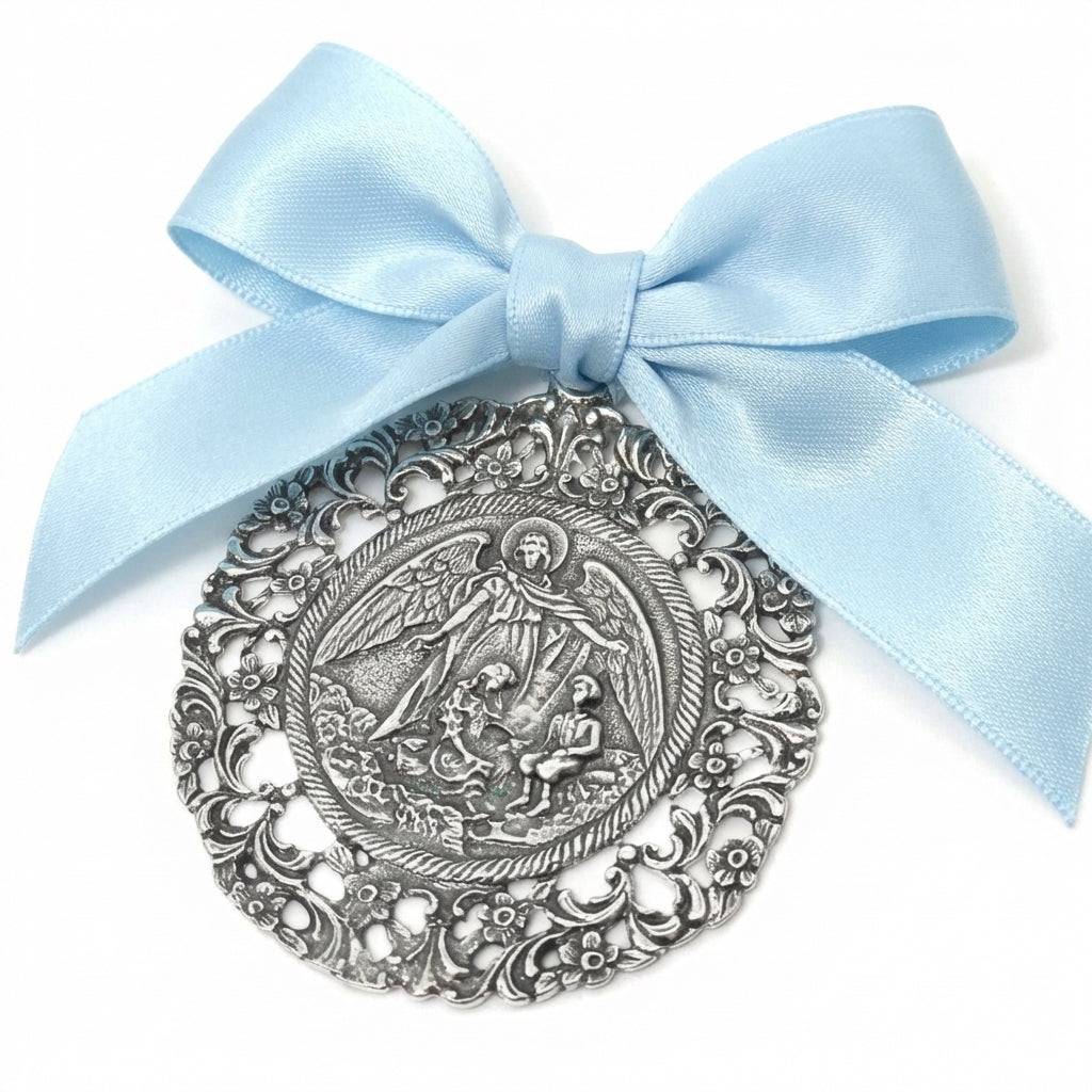 Medalla de Cuna Plata Ángel de La Guarda