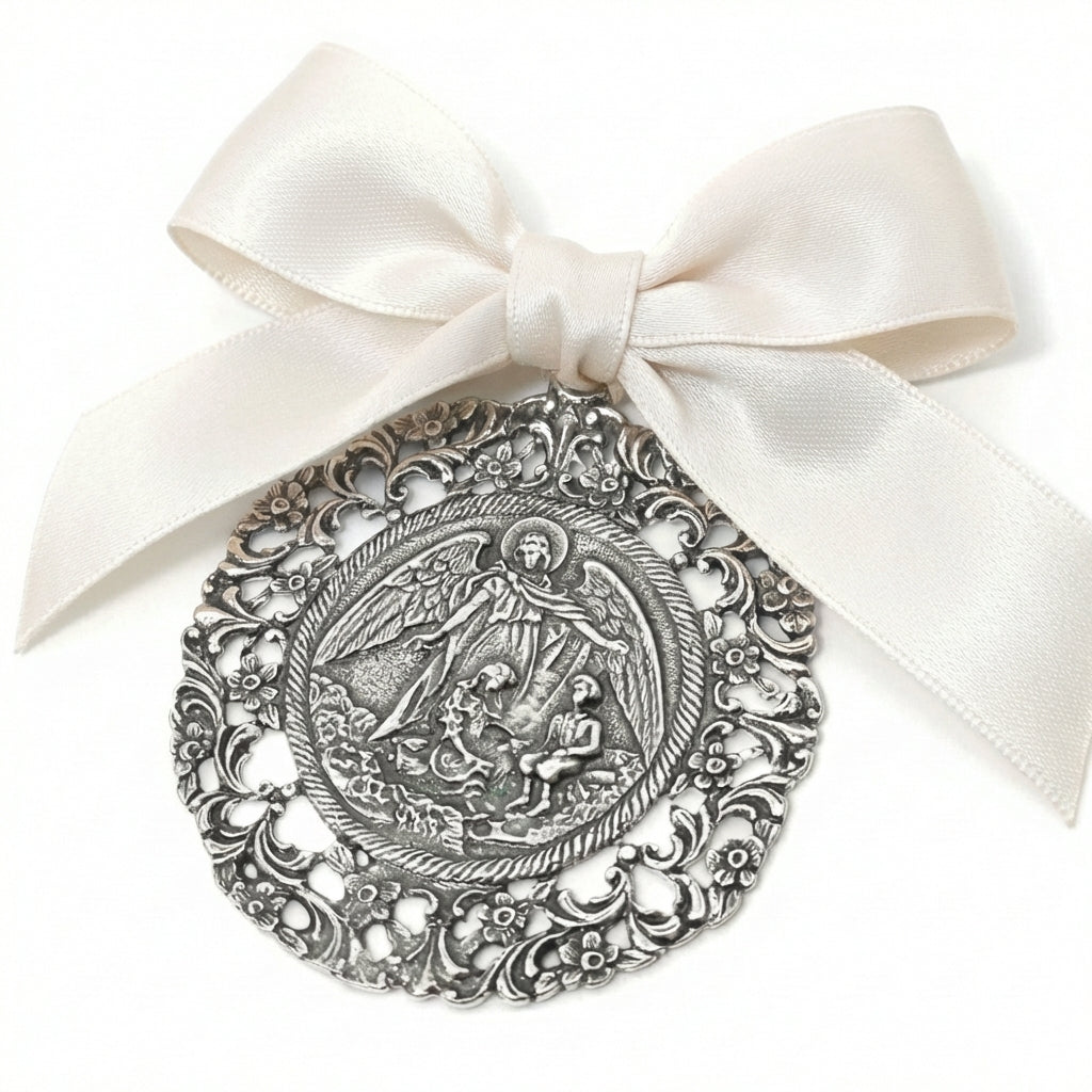 Médaille de Berceau Argent Ange Gardien