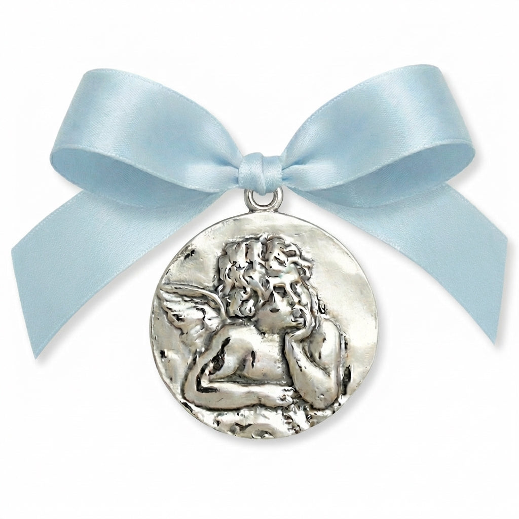 Medalla de Cuna Plata Angelito Rafael Maciza