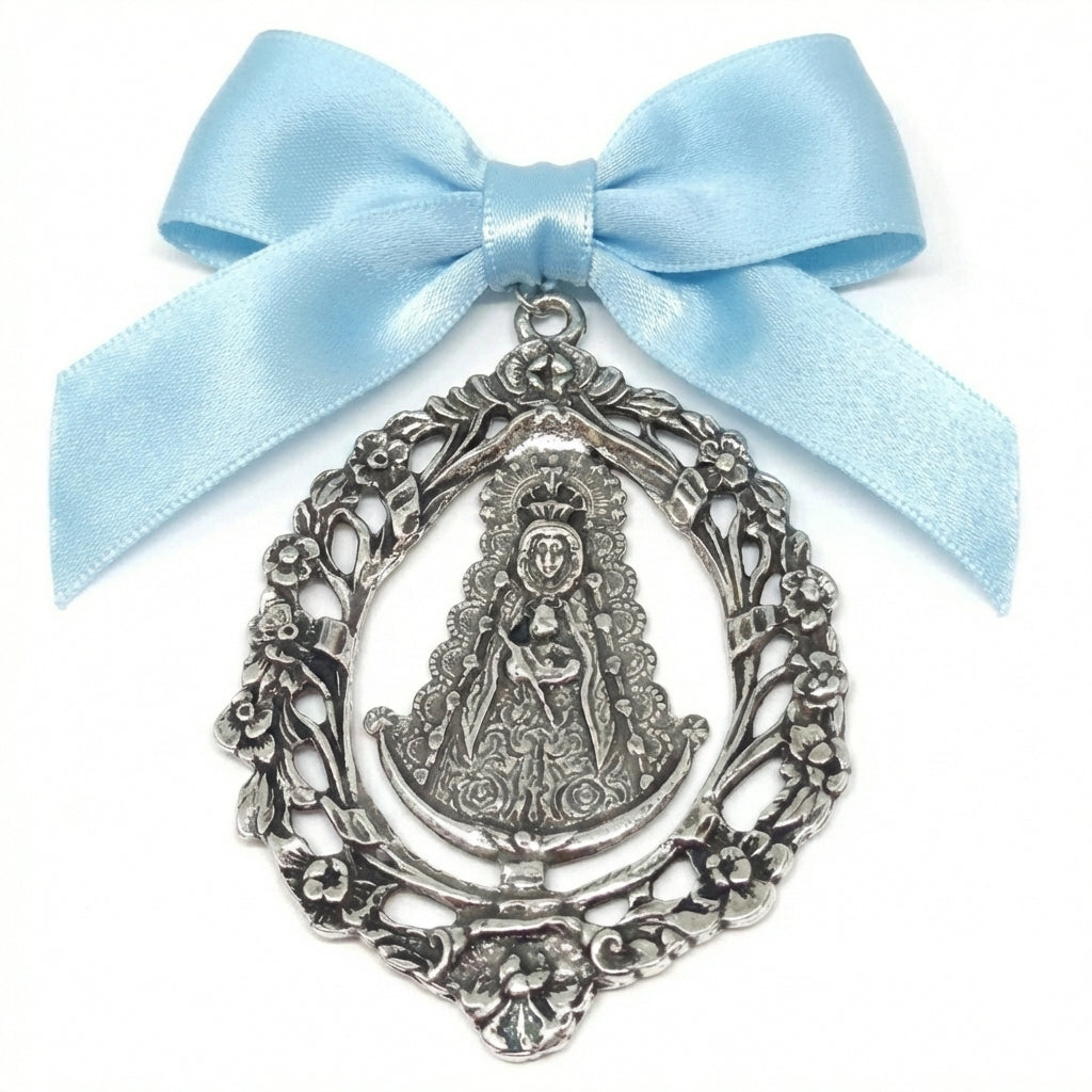 Medalla de Cuna Plata Virgen Del Rocío
