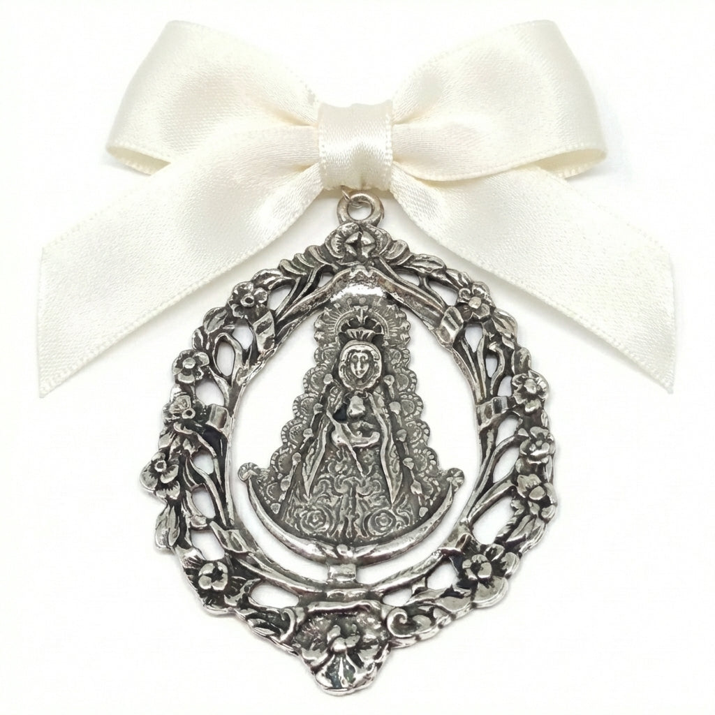 Médaille De La Crèche En Argent Virgin Del Rocío