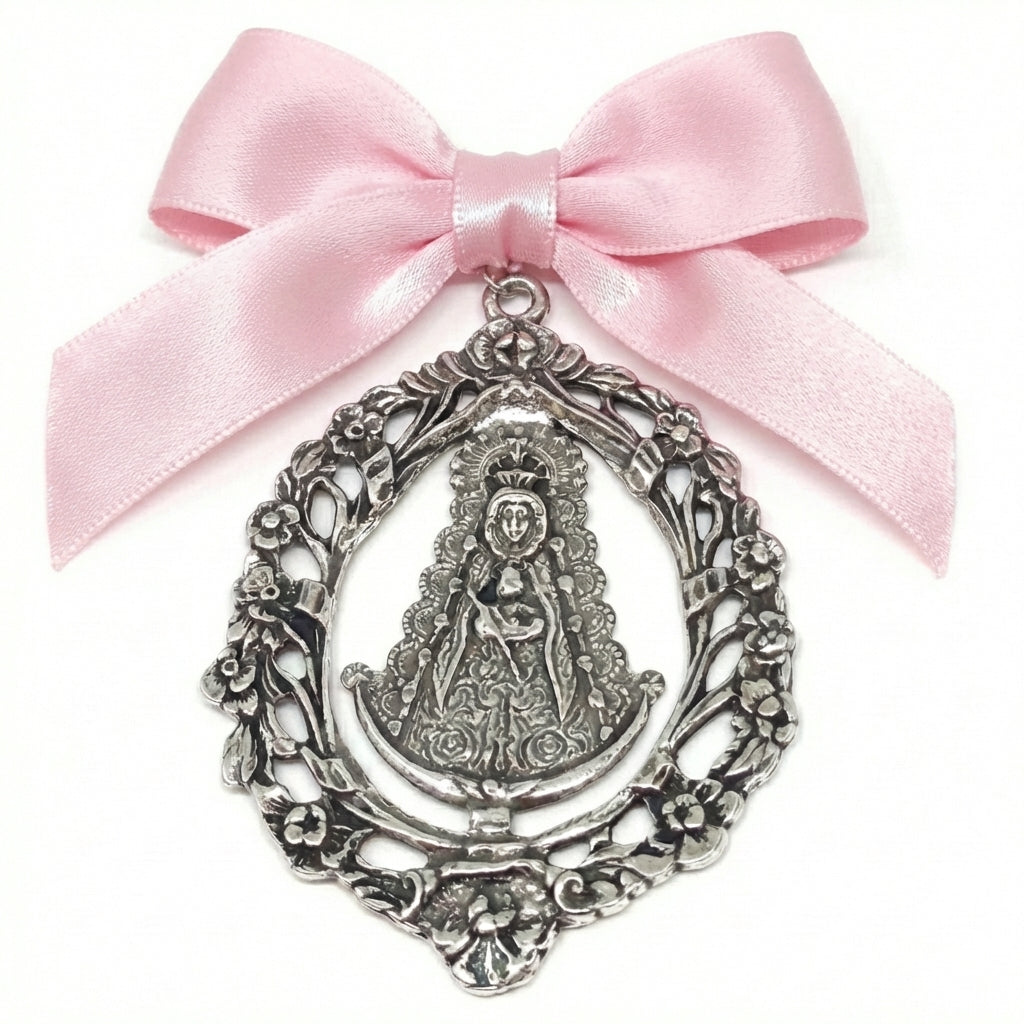 Médaille De La Crèche En Argent Virgin Del Rocío