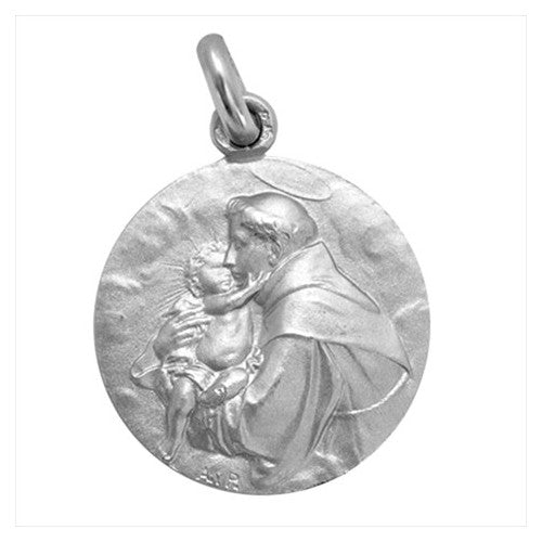 Médaille Saint Antoine de Padoue argent 16 mm