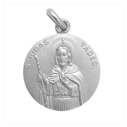 Medalla plata San Judas Tadeo 20 mm
