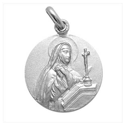 Saint Teresa silver medal 16 mm