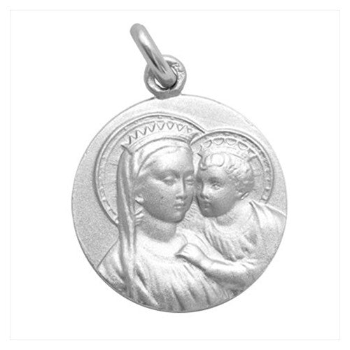 Silver medal of the Virgin of Good Counsel 20 mm