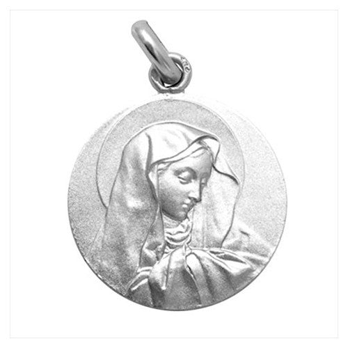 Silver medal of the Virgin of Sorrows 20 mm