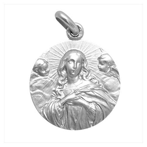 Medalla plata Virgen Purísima 20 mm