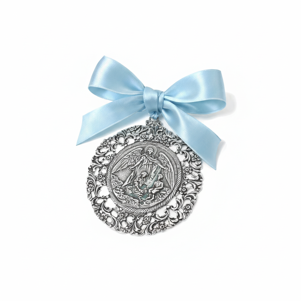 Medalla de Cuna Plata Ángel de La Guarda