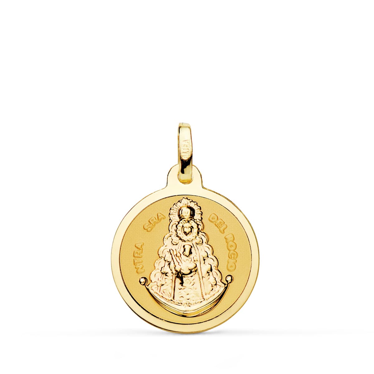 18K Virgin of El Rocío Medal Shine 18 mm