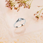 18K White Gold Brilliant Cut Diamond Solitaire 0.200 Qts. Si-H