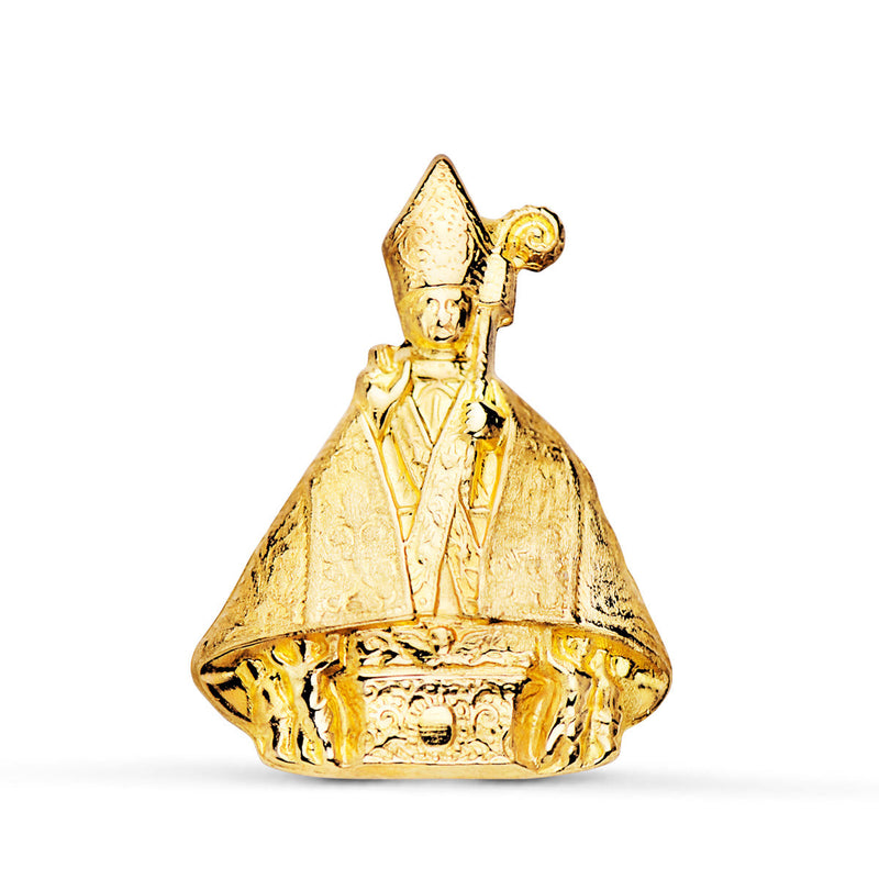 Médaille Silhouette Brillante San Fermin Or Jaune 18 Carats 22x16 mm